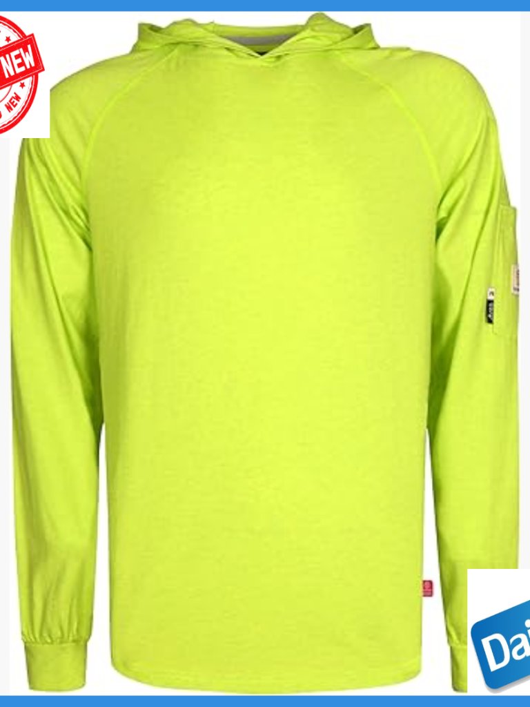Flame Resistant Hooded Work Shirt Long Sleeve Fr Nfpa2112 Cat2